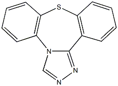 dibenzo[b,f][1,2,4]triazolo[4,3-d][1,4]thiazepine Struktur