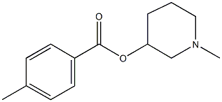 1-methyl-3-piperidinyl 4-methylbenzoate Struktur