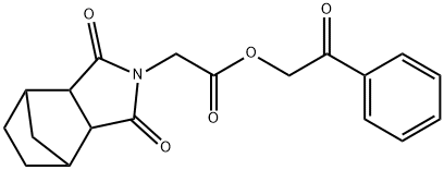 2-oxo-2-phenylethyl (3,5-dioxo-4-azatricyclo[5.2.1.0~2,6~]dec-4-yl)acetate Struktur