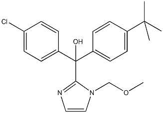 (4-tert-butylphenyl)(4-chlorophenyl)[1-(methoxymethyl)-1H-imidazol-2-yl]methanol Struktur