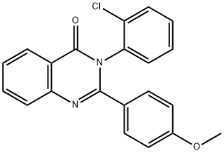 3-(2-chlorophenyl)-2-(4-methoxyphenyl)-4(3H)-quinazolinone Struktur