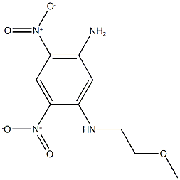 N~1~-(2-methoxyethyl)-4,6-dinitro-1,3-benzenediamine Struktur