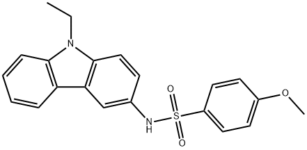 N-(9-ethyl-9H-carbazol-3-yl)-4-methoxybenzenesulfonamide Struktur