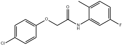 2-(4-chlorophenoxy)-N-(5-fluoro-2-methylphenyl)acetamide Struktur