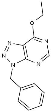 3-benzyl-7-ethoxy-3H-[1,2,3]triazolo[4,5-d]pyrimidine Struktur