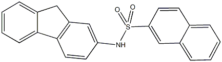 N-(9H-fluoren-2-yl)-2-naphthalenesulfonamide Struktur