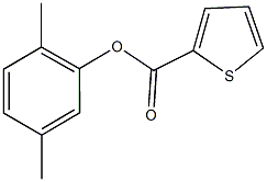 2,5-dimethylphenyl 2-thiophenecarboxylate Struktur