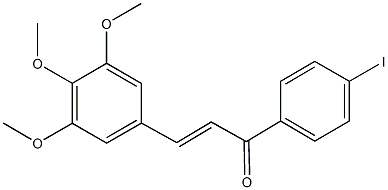 1-(4-iodophenyl)-3-(3,4,5-trimethoxyphenyl)-2-propen-1-one Struktur