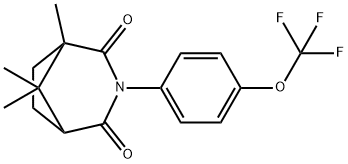 1,8,8-trimethyl-3-[4-(trifluoromethoxy)phenyl]-3-azabicyclo[3.2.1]octane-2,4-dione Struktur