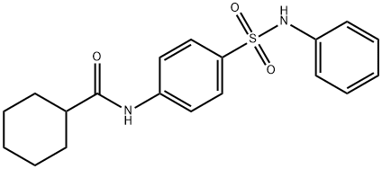 N-[4-(anilinosulfonyl)phenyl]cyclohexanecarboxamide Struktur