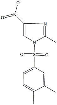 1-[(3,4-dimethylphenyl)sulfonyl]-4-nitro-2-methyl-1H-imidazole Struktur