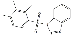 1-[(2,3,4-trimethylphenyl)sulfonyl]-1H-1,2,3-benzotriazole Struktur