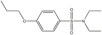 N,N-diethyl-4-propoxybenzenesulfonamide Struktur