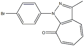 1-(4-bromophenyl)-3-methylcyclohepta[c]pyrazol-8(1H)-one Struktur