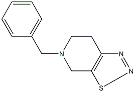 5-benzyl-4,5,6,7-tetrahydro[1,2,3]thiadiazolo[5,4-c]pyridine Struktur