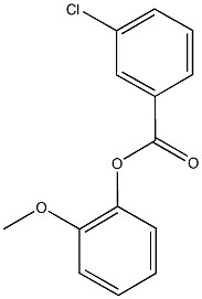 2-methoxyphenyl 3-chlorobenzoate Struktur