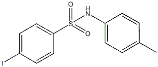 4-iodo-N-(4-methylphenyl)benzenesulfonamide Struktur