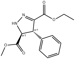 3-ethyl 5-methyl 4-phenyl-4,5-dihydro-1H-pyrazole-3,5-dicarboxylate Struktur