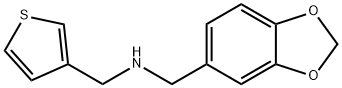 N-(1,3-benzodioxol-5-ylmethyl)-N-(3-thienylmethyl)amine Struktur