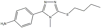 4-[5-(butylsulfanyl)-4-methyl-4H-1,2,4-triazol-3-yl]phenylamine Struktur