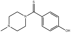 4-[(4-methyl-1-piperazinyl)carbothioyl]phenol Struktur