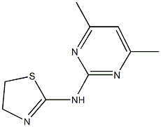 N-(4,5-dihydro-1,3-thiazol-2-yl)-N-(4,6-dimethyl-2-pyrimidinyl)amine Struktur