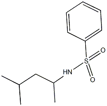 N-(1,3-dimethylbutyl)benzenesulfonamide Struktur