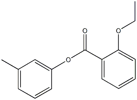 3-methylphenyl 2-ethoxybenzoate Struktur