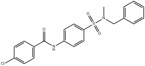 N-(4-{[benzyl(methyl)amino]sulfonyl}phenyl)-4-chlorobenzamide Struktur