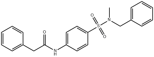 N-(4-{[benzyl(methyl)amino]sulfonyl}phenyl)-2-phenylacetamide Struktur