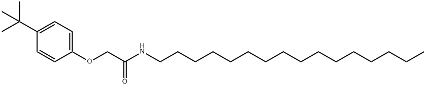 2-(4-tert-butylphenoxy)-N-hexadecylacetamide Struktur