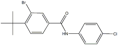 3-bromo-4-tert-butyl-N-(4-chlorophenyl)benzamide Struktur