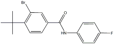 3-bromo-4-tert-butyl-N-(4-fluorophenyl)benzamide Struktur