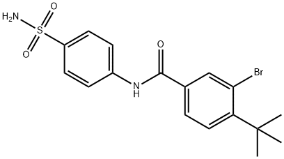 N-[4-(aminosulfonyl)phenyl]-3-bromo-4-tert-butylbenzamide Struktur