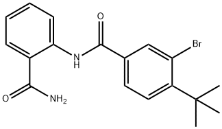 N-[2-(aminocarbonyl)phenyl]-3-bromo-4-tert-butylbenzamide Struktur