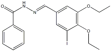 N'-(3,4-diethoxy-5-iodobenzylidene)benzohydrazide Struktur