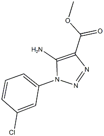 methyl 5-amino-1-(3-chlorophenyl)-1H-1,2,3-triazole-4-carboxylate Struktur