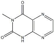 3-methyl-2,4(1H,3H)-pteridinedione Struktur