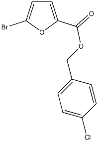 4-chlorobenzyl 5-bromo-2-furoate Struktur