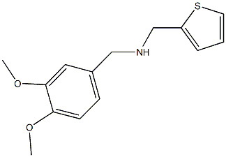 N-(3,4-dimethoxybenzyl)-N-(2-thienylmethyl)amine Struktur