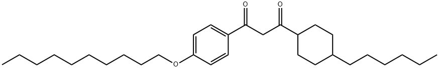 1-[4-(decyloxy)phenyl]-3-(4-hexylcyclohexyl)-1,3-propanedione Struktur