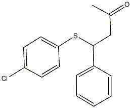 4-[(4-chlorophenyl)sulfanyl]-4-phenyl-2-butanone Struktur