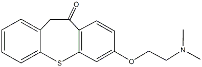 7-[2-(dimethylamino)ethoxy]dibenzo[b,f]thiepin-10(11H)-one Struktur