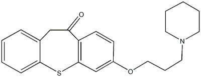 7-[3-(1-piperidinyl)propoxy]dibenzo[b,f]thiepin-10(11H)-one Struktur