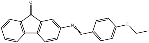 2-[(4-ethoxybenzylidene)amino]-9H-fluoren-9-one Struktur