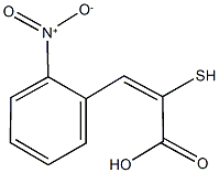 3-{2-nitrophenyl}-2-sulfanylacrylic acid Struktur