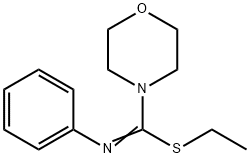 ethyl N-phenyl-4-morpholinecarbimidothioate Struktur