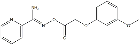 N'-{[2-(3-methoxyphenoxy)acetyl]oxy}-2-pyridinecarboximidamide Structure