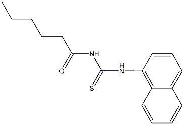 N-hexanoyl-N'-(1-naphthyl)thiourea Struktur