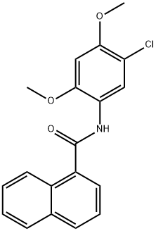 N-(5-chloro-2,4-dimethoxyphenyl)-1-naphthamide Struktur